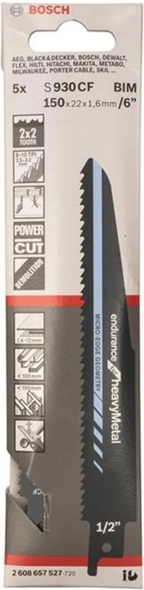 Bosch Professional REC S930CF Endurance Reciprozaagblad - afbeelding 6 van 6