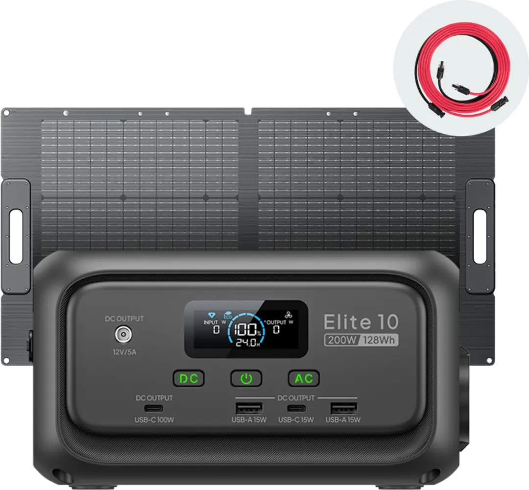 BLUETTI Elite 10 + 100W Zonnepaneel