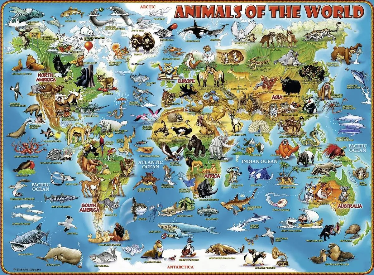 Ravensburger Animals of the World Legpuzzel 300 Stuks - Multicolor