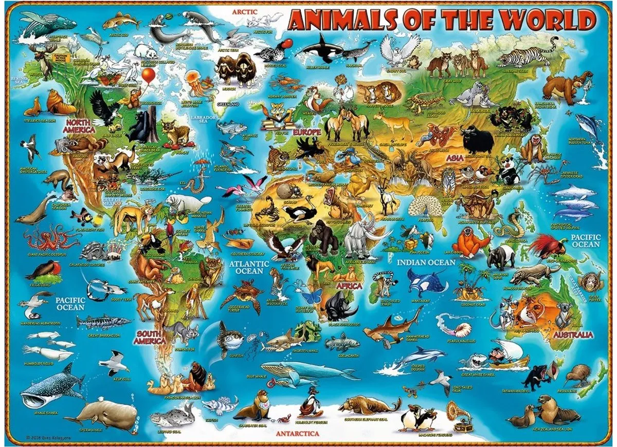 Ravensburger Animals of the World Legpuzzel 300 Stuks - Multicolor