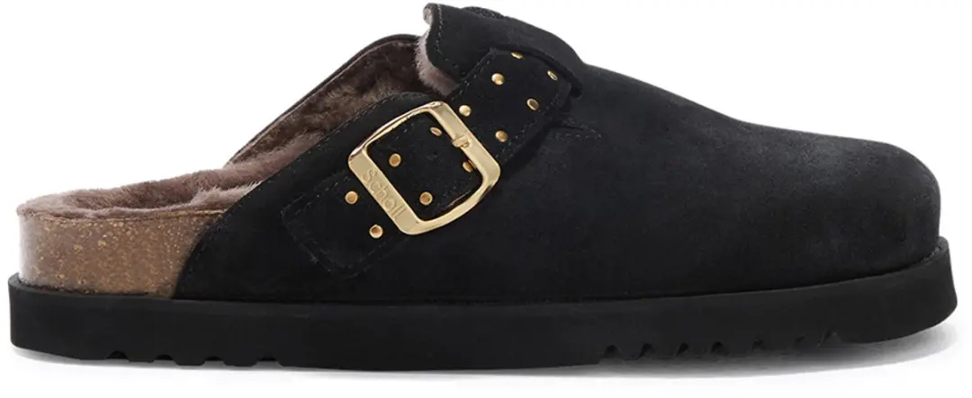 Scholl Benny Teenslipper - Zwart