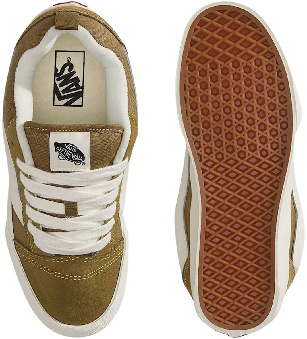 Vans Knu Skool Sneakers 45 - Kaki/Wit - afbeelding 6 van 6