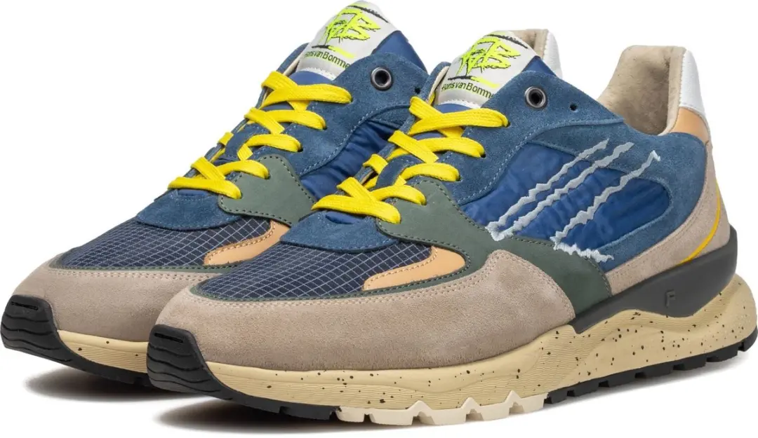 Floris van Bommel DE TREENER 06.14 Lage Sneakers - Blauw 45.5