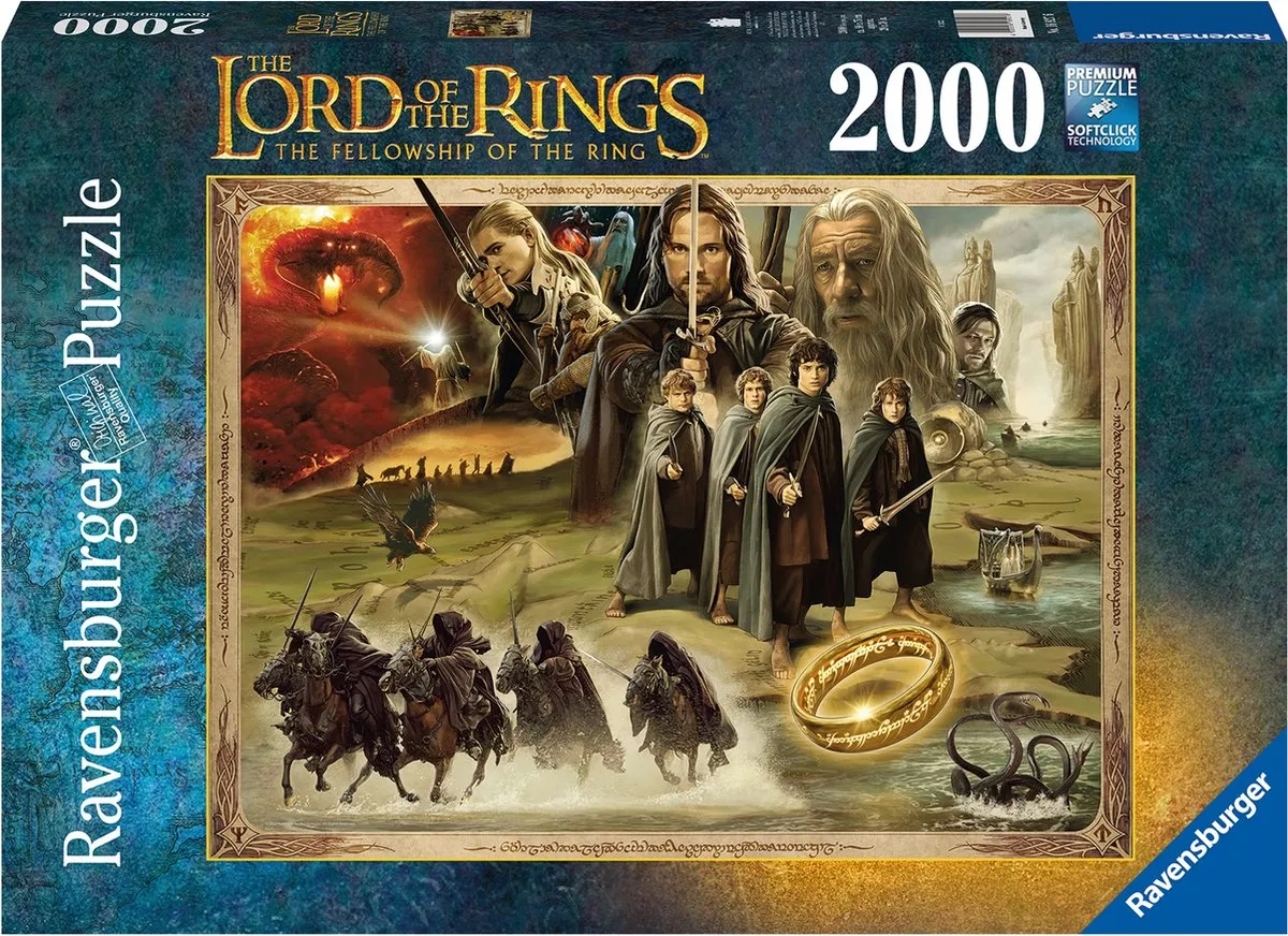 Ravensburger Lord of the Rings Legpuzzel 2000 Stuks - Multicolor