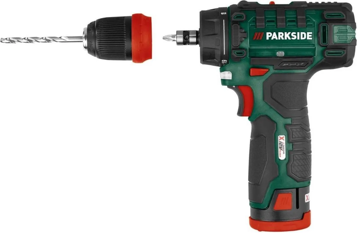 PARKSIDE Accu-schroefboormachine 12V - 2 Versnellingen - 2000mAh