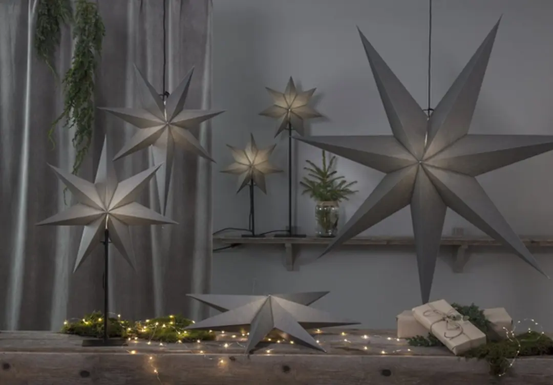 Star Trading Ozen Kerstster - 55cm Warm Wit