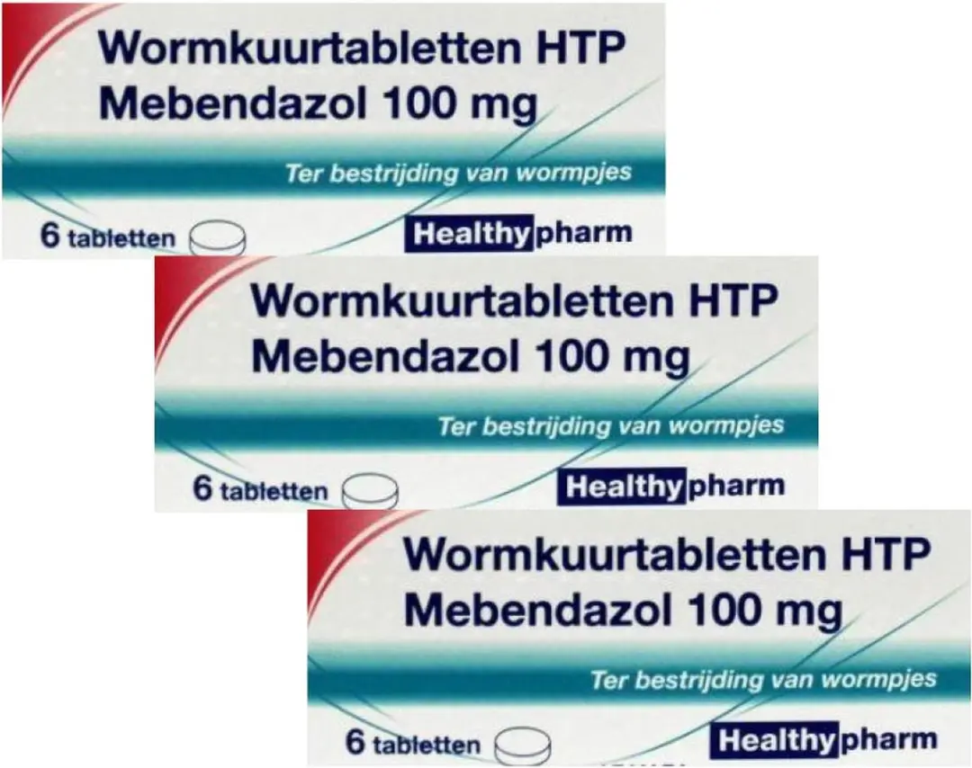 Healthypharm Wormkuurtabletten Mebendazol 100mg