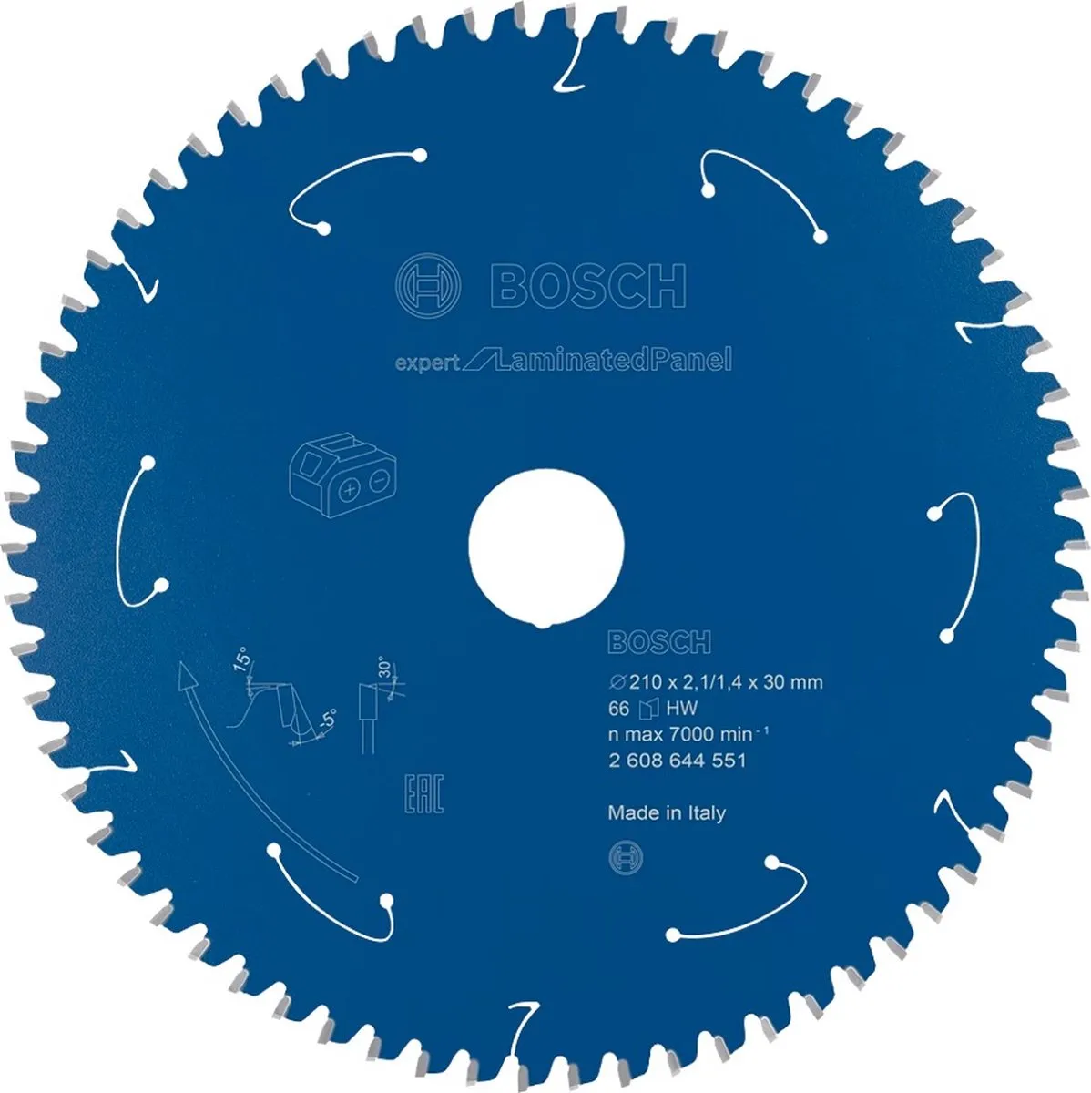Bosch Professional Expert Cirkelzaagblad 210mm 66 Tanden 2608644551 - afbeelding 2 van 2