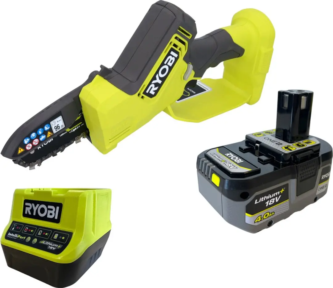 RYOBI RY18PSX10A accu takkenschaar 18 V 10 cm borstelloos + 1x accu 5,0 Ah + opl