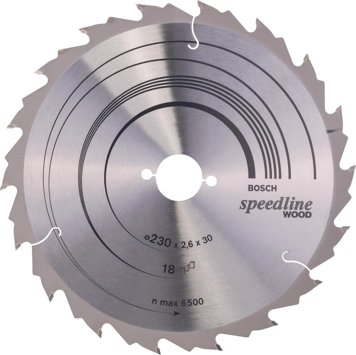 Bosch Professional Cirkelzaagblad CIRKZB SPEED 230x30x2,6 18T