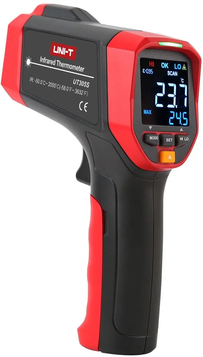 UNI-T UT305S infraroodthermometer -50°C tot 1800°C