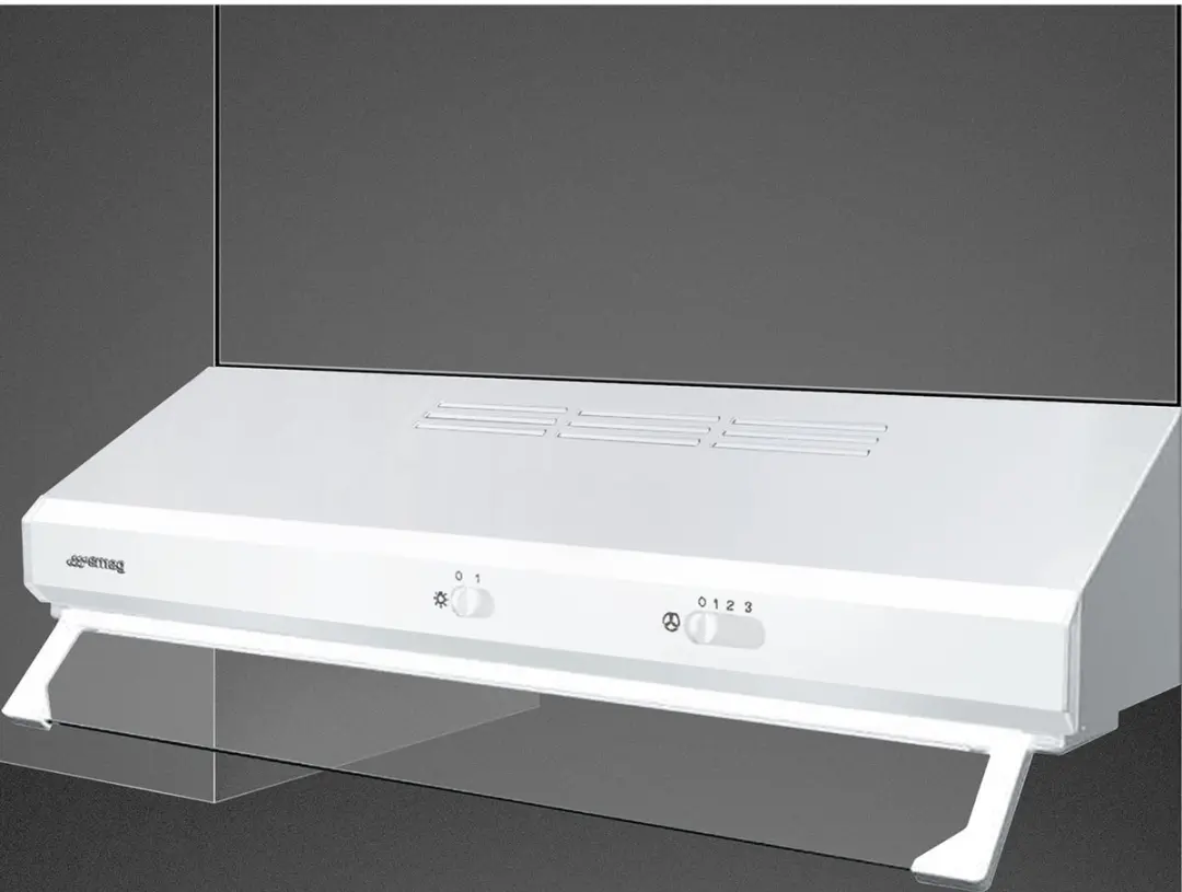 Smeg KSEC61BE3, 305 m³/uur, E, E, G, 72 dB, 58 dB