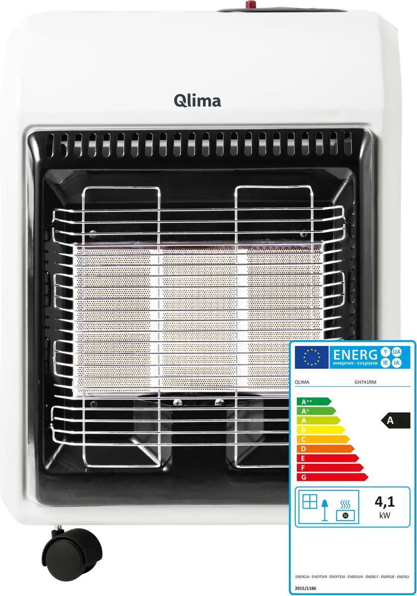 Qlima GH 741 RM Gaskachel 4100W - Wit