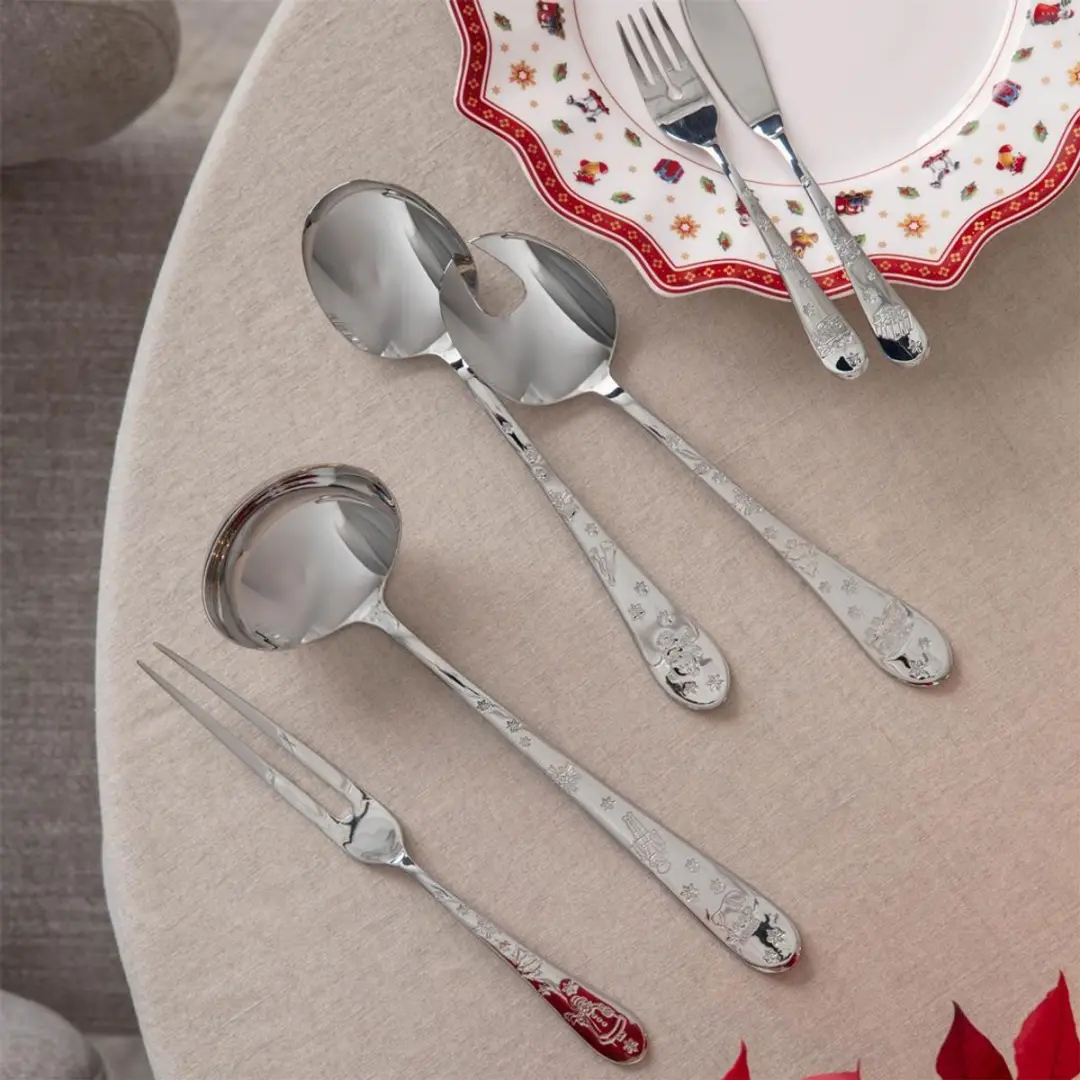 Villeroy & Boch Toy's Delight Saladebestek 27cm - Zilver - afbeelding 4 van 4