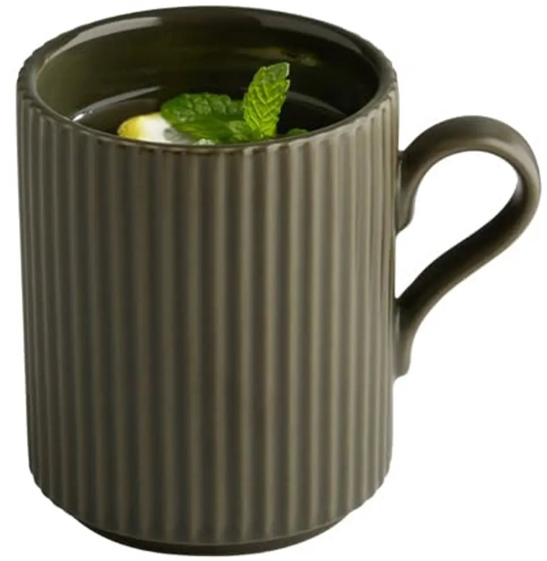 APS The Grid Koffiekopjes 19065 - 240ml - Bruin - 6 Stuks