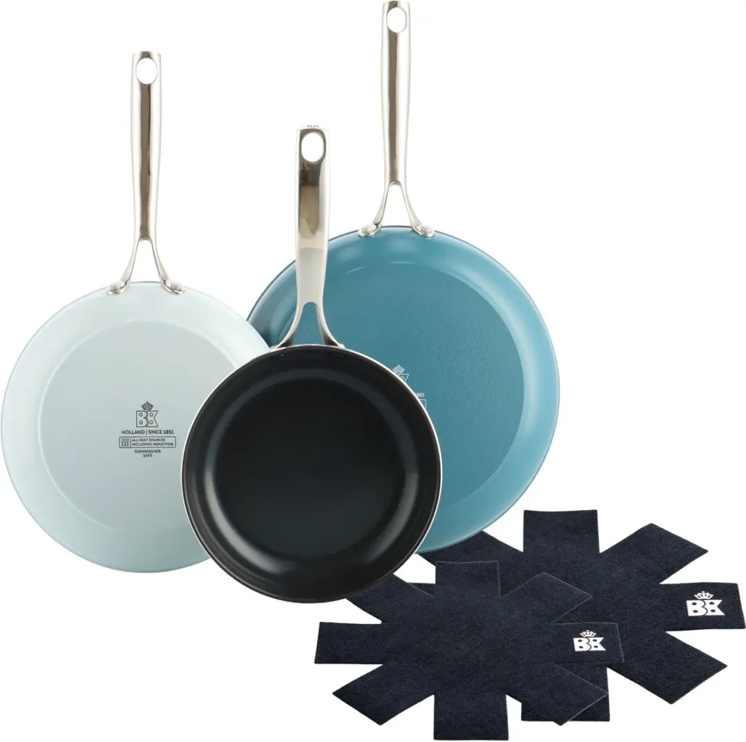 BK Sky Koekenpannenset 3 delig met 2 pan protectors