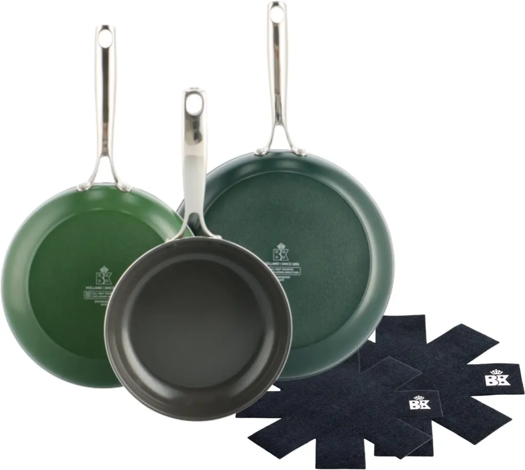 BK Sky Koekenpannenset 3 delig met 2 pan protectors