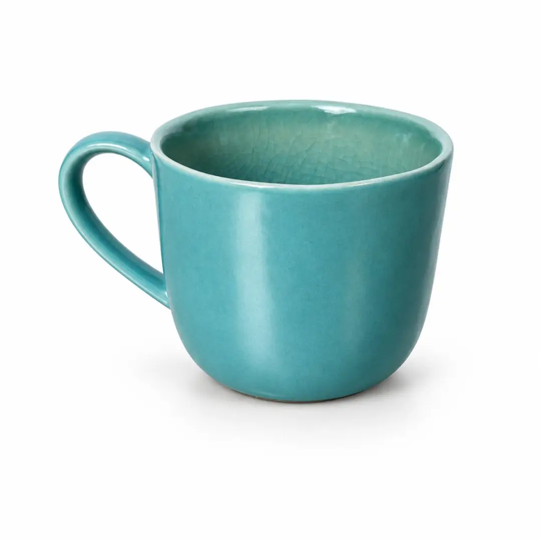 Cosy&Trendy Isabeau Kopjes - 12cl - 6 Stuks - Blauw/ Groen