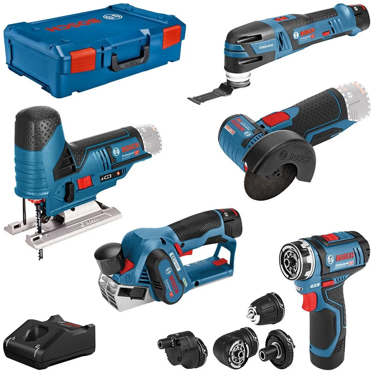 Bosch Professional Accu Combiset 5-delig 12V 3x Accu