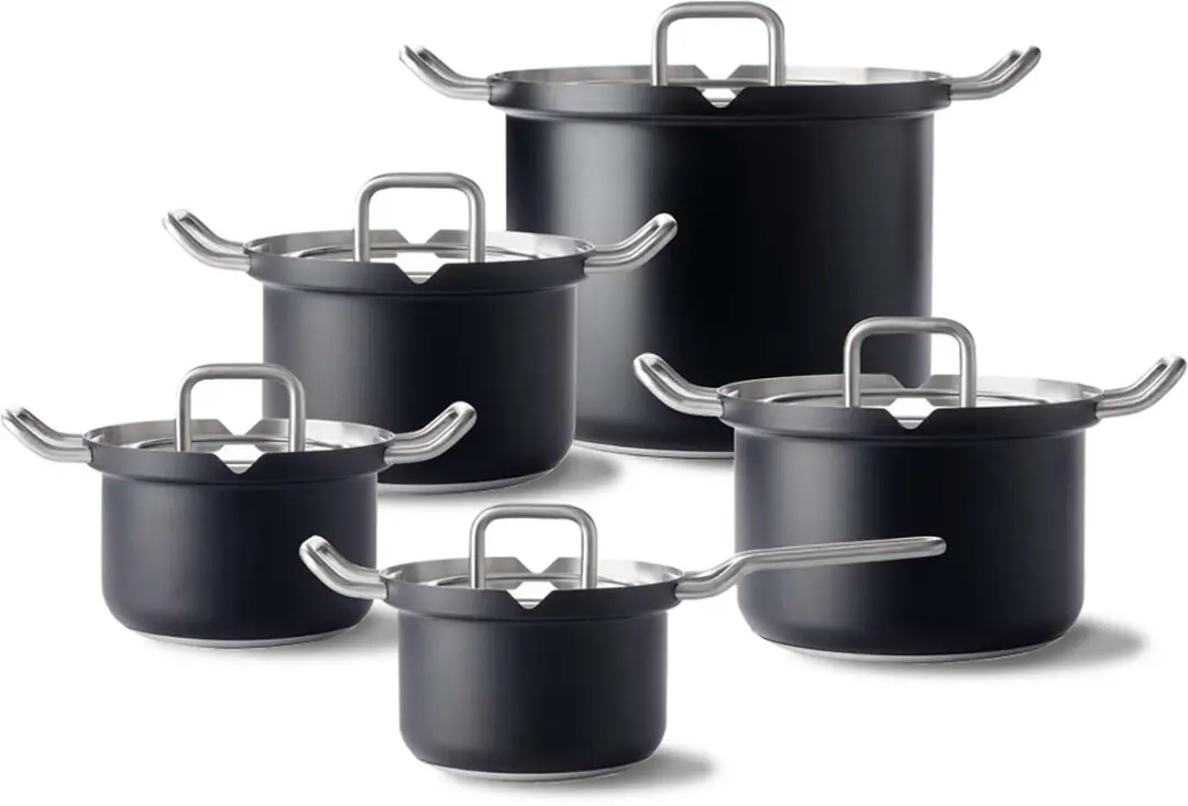 BK Q-linair Master glas 5 delige kookpannenset met deksels