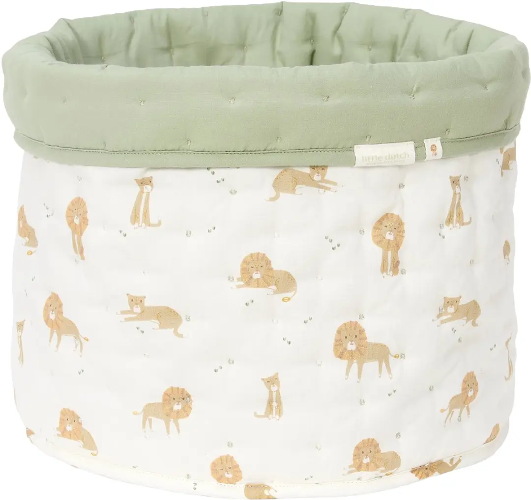 Little Dutch Safari Leo Opbergmand Medium - Groen - afbeelding 4 van 4