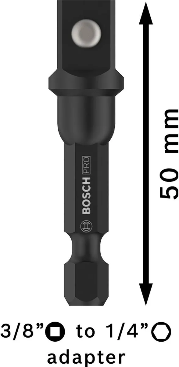Bosch Professional PRO Dopsleutel 3/8" 50mm - Kogelaansluiting
