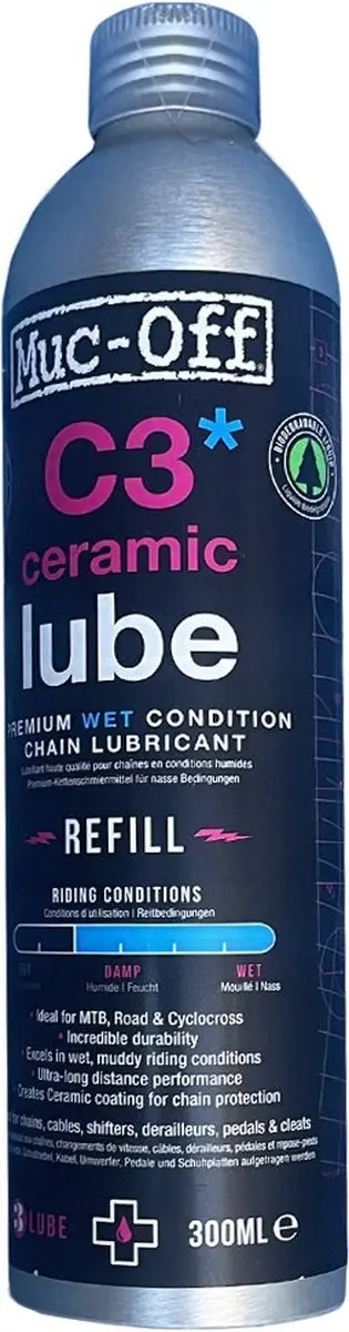 Muc-Off C3 Wet Ceramic Lube 300ml