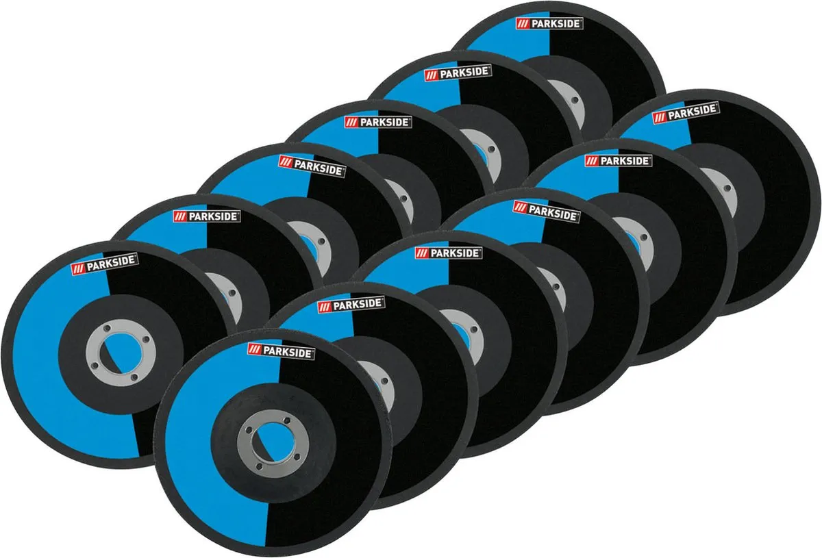 Parkside Haakse Slijper Doorslijpschijven 12-delig 125mm