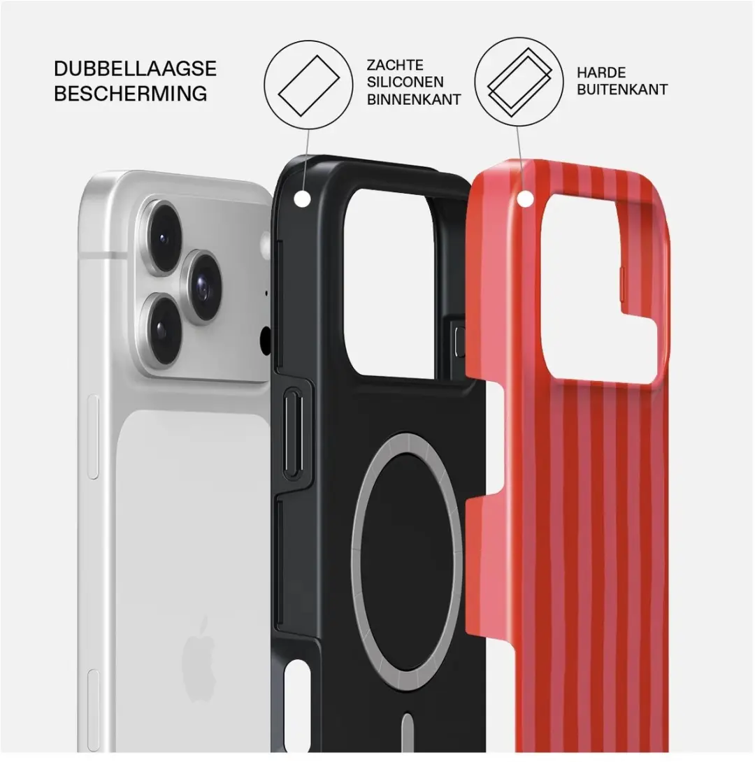 Burga Tough Backcover iPhone 18 Pro Max - MagSafe - Pomegranate