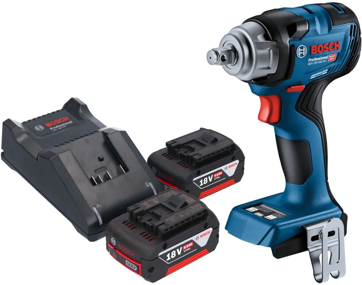 Bosch Professional GDS 18V-330 HC Accu-slagmoersleutel 330Nm