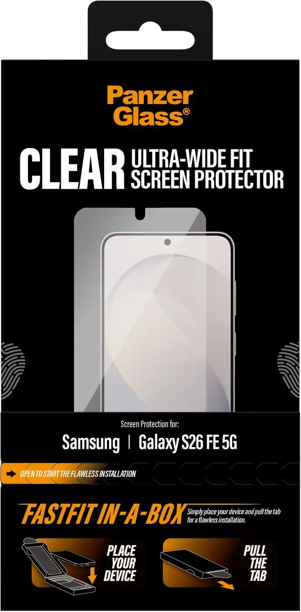 PanzerGlass Ultra Wide Fit FastFit PG08686 Screenprotector - Samsung Galaxy S26 FE - afbeelding 5 van 6