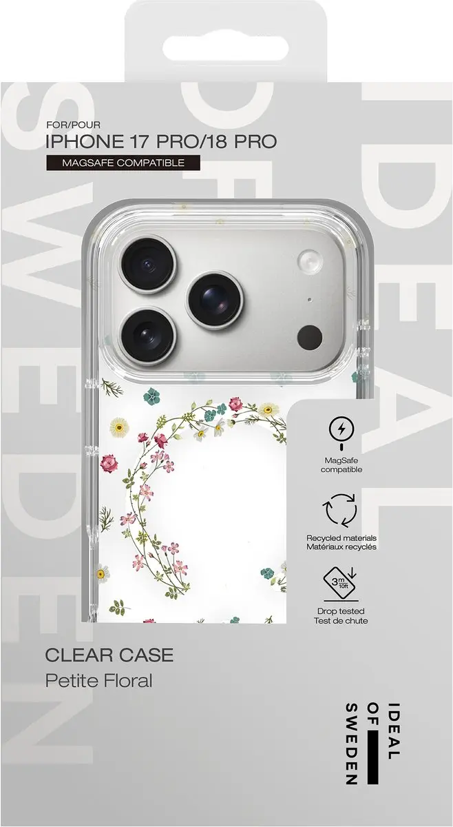 iDeal of Sweden Clear Case iPhone 18/17 Pro Petite Floral - MagSafe - afbeelding 4 van 4