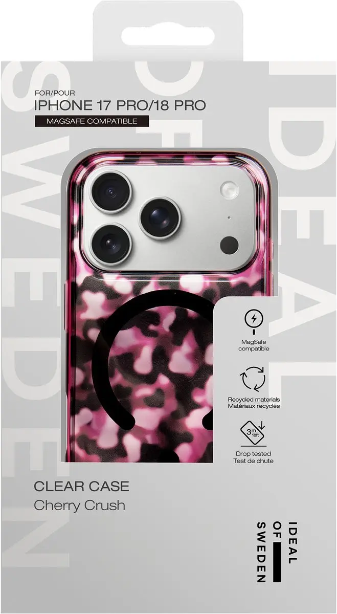 iDeal of Sweden Clear Case iPhone 18/17 Pro - MagSafe - Donkerrood - afbeelding 4 van 4