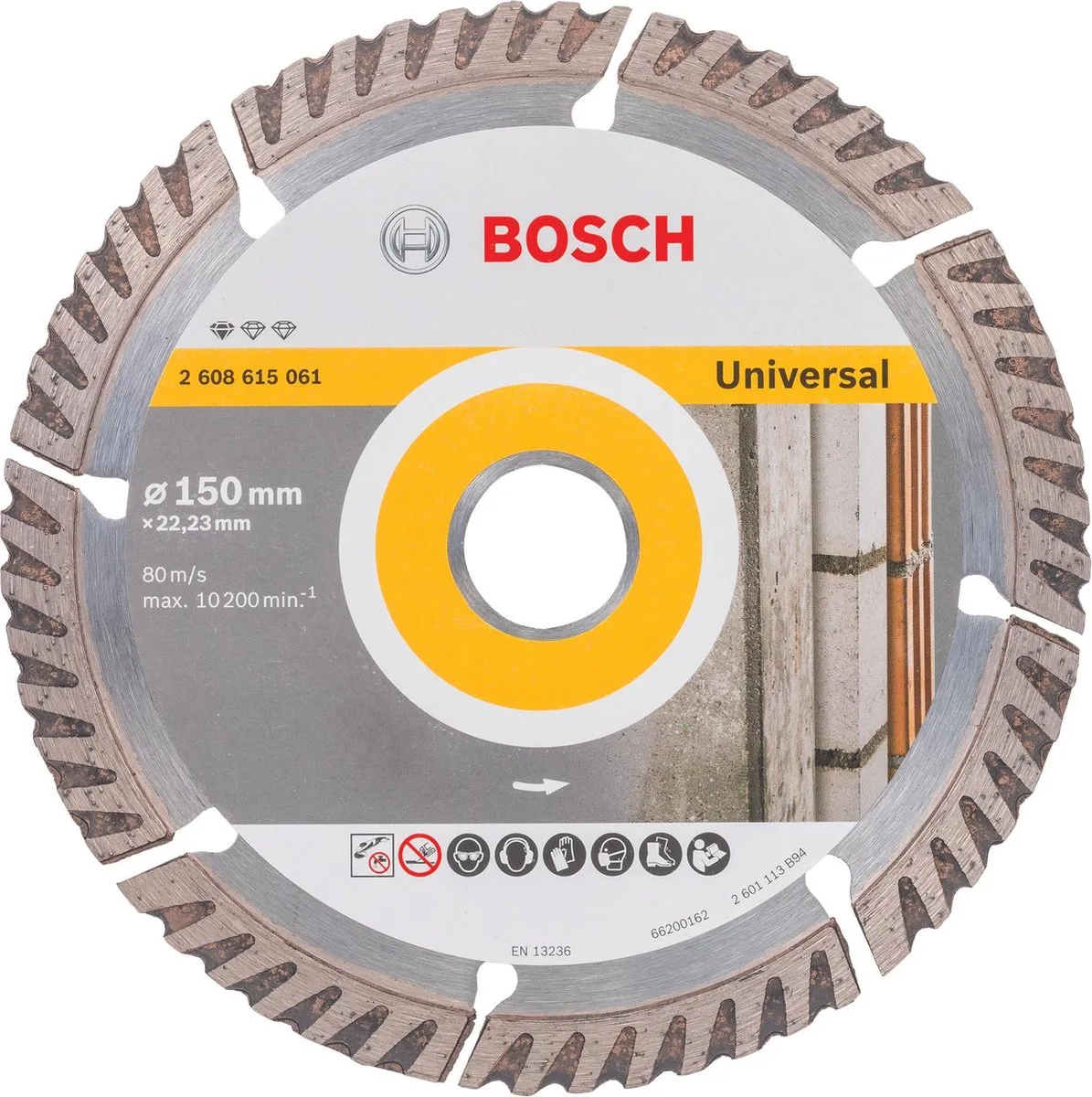 Bosch Professional Diamantschijf Universal 150mm - Metaal - 22,23mm
