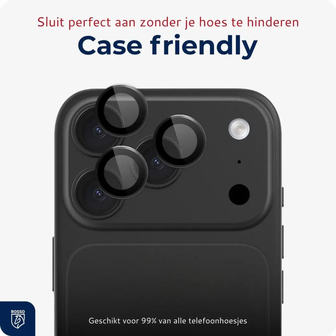 Rosso Camera Frame Protector iPhone 18 Pro/Pro Max - 9H Donker Grijs - afbeelding 4 van 6