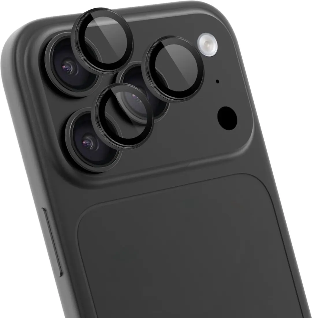 Rosso Camera Frame Protector iPhone 18 Pro/Pro Max - 9H Donker Grijs - afbeelding 5 van 6