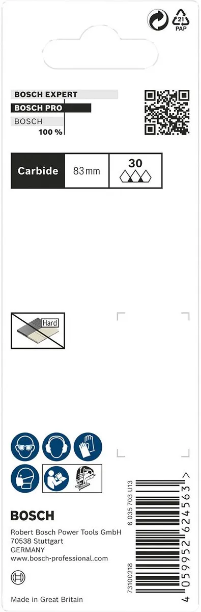 Bosch Professional PRO Soft Tile T130RF Decoupeerzaagblad 2-delig - 83mm