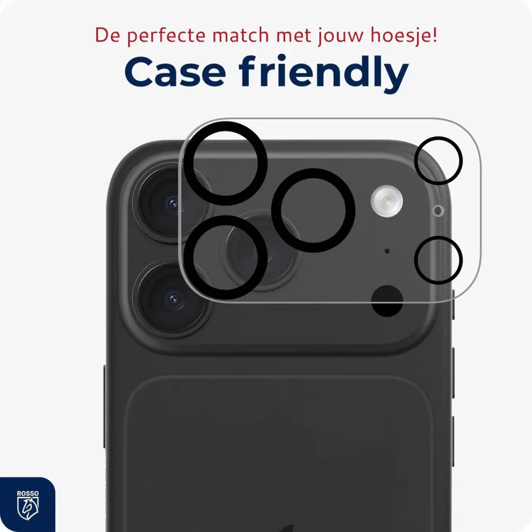 Rosso Camera Protector iPhone 18 Pro - Ultra Dun Glas - Transparant - afbeelding 4 van 6