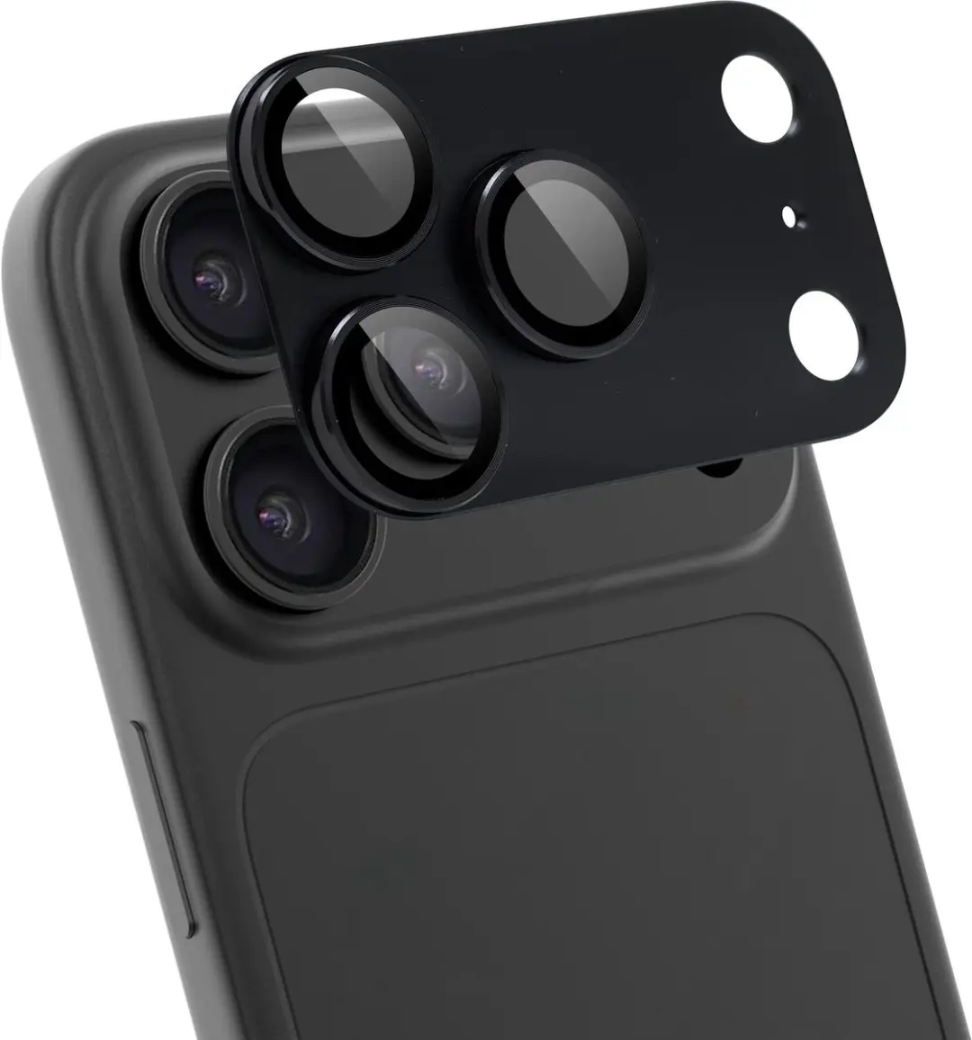 Rosso Camera Protector iPhone 18 Pro - Ultra Dun Glas - Matched Donker Grijs - afbeelding 4 van 6