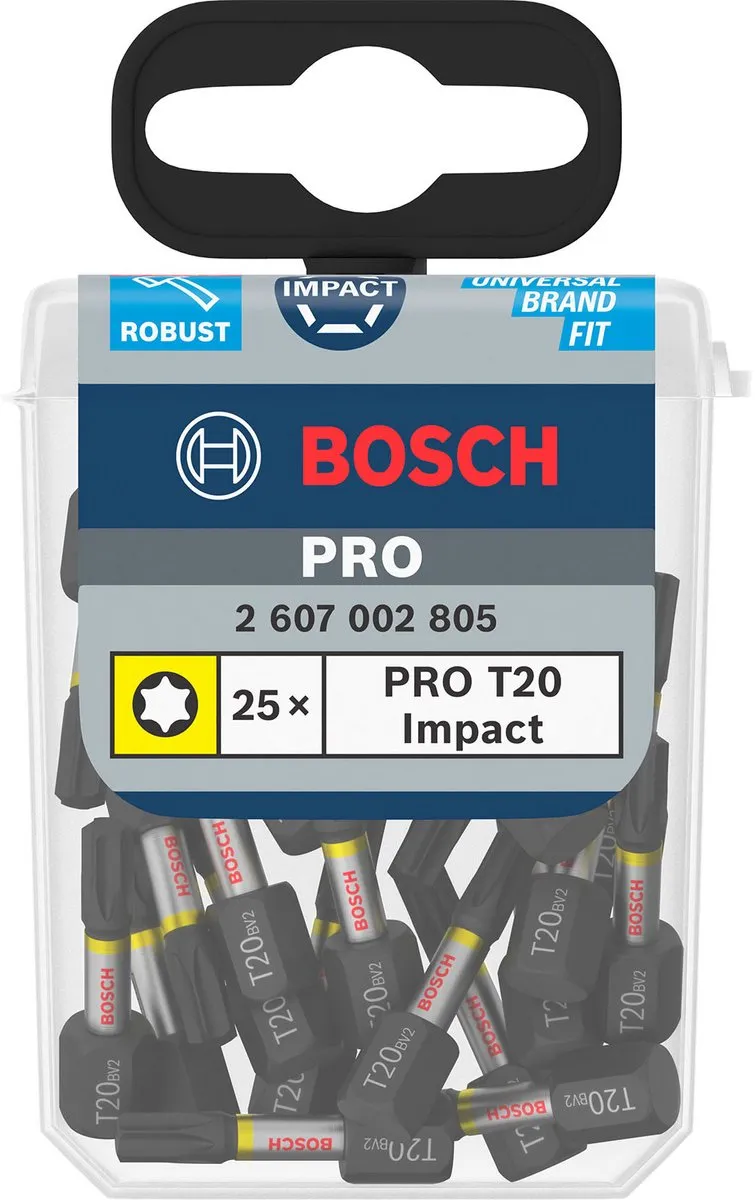 Bosch Professional 2607002805 Bitset 25-delig - 25mm - T20
