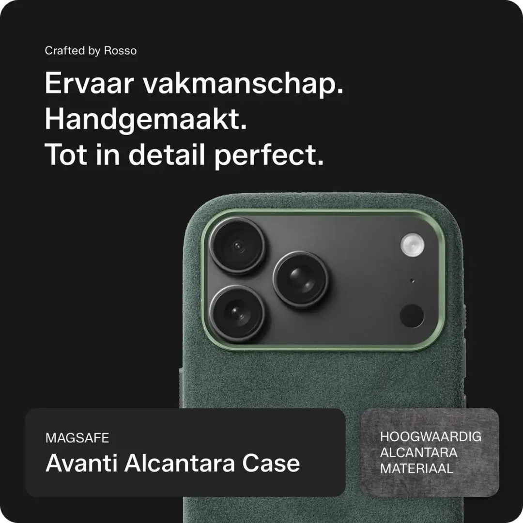 Rosso Avanti iPhone 18 Pro Max Hoesje - Groen - MagSafe - afbeelding 2 van 6