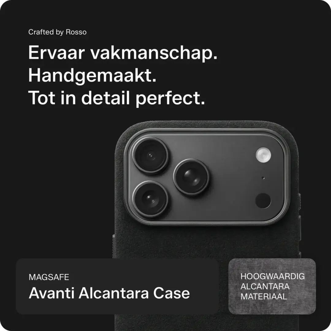 Rosso Avanti iPhone 18 Pro Max Hoesje - MagSafe - Donker Grijs - afbeelding 3 van 6