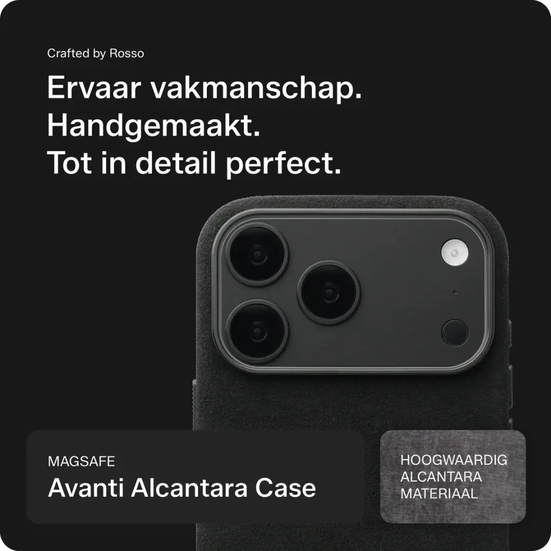 Rosso Avanti iPhone 18 Pro Max Hoesje - MagSafe - Donker Grijs - afbeelding 4 van 6
