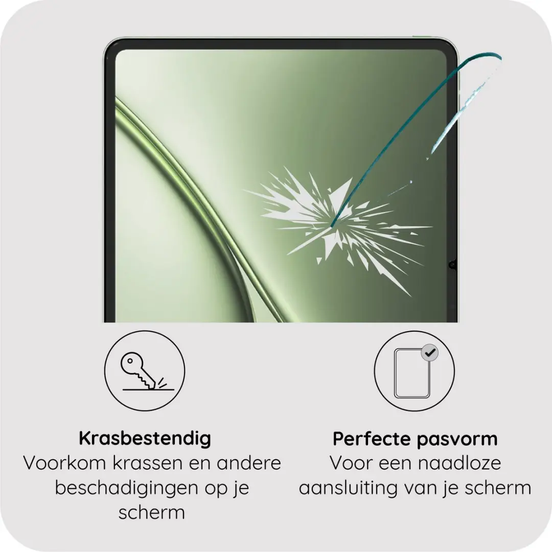 Just in Case TON2946SG0 Screenprotector OnePlus Pad 4 - Transparant - afbeelding 6 van 6