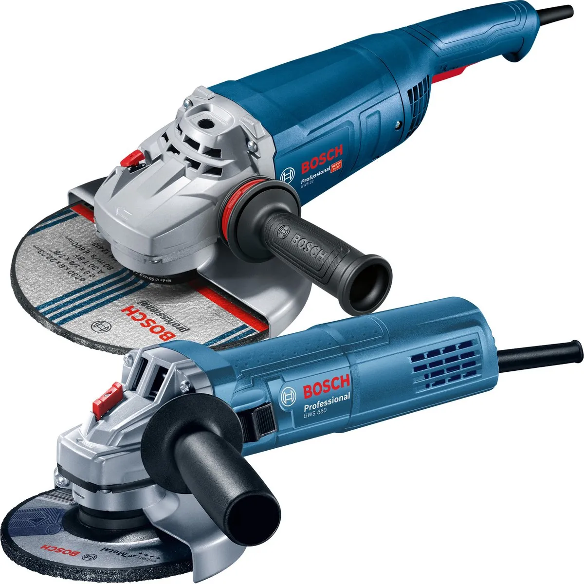 Bosch Professional GWS 22-230 J & GWS 880 Haakse Slijper Combiset