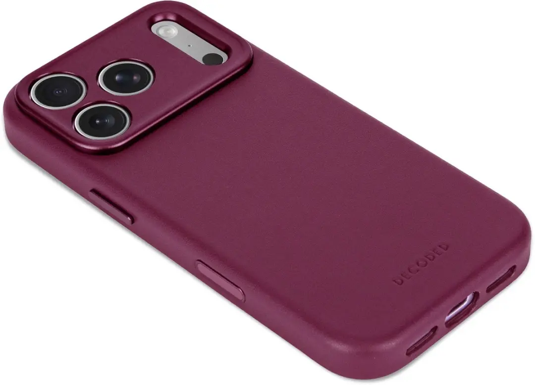 Decoded Hoesje iPhone 18 Pro Max ECCO Leer - Rood - MagSafe - afbeelding 5 van 6