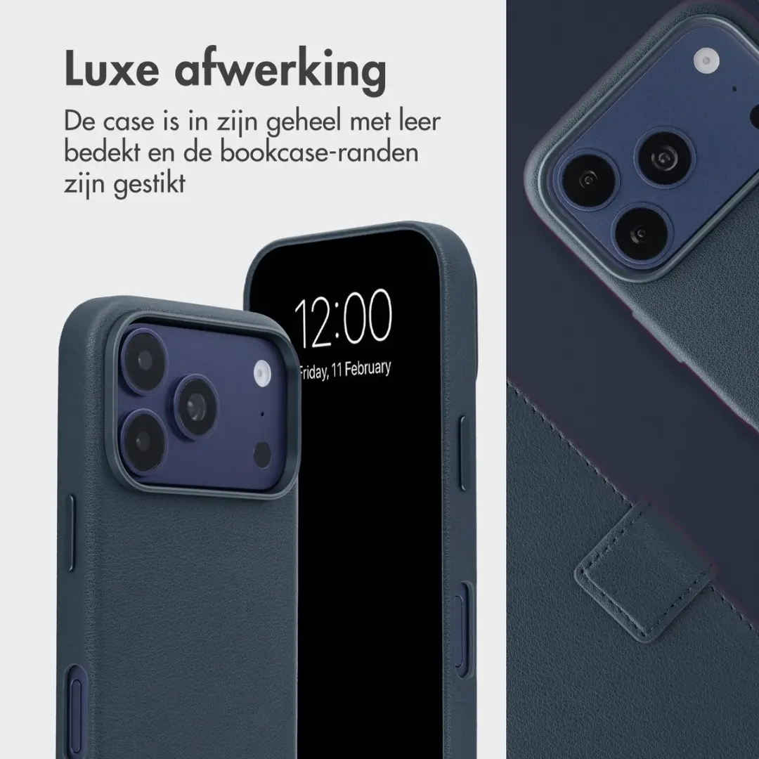 Accezz Hoesje iPhone 18/17 Pro Max - 3 Pasjes - Nightfall Blue - afbeelding 2 van 6
