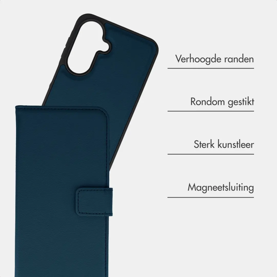 Imoshion Bookcase Hoesje Samsung Galaxy A27 - Blauw - 3 Pasjes - afbeelding 5 van 6