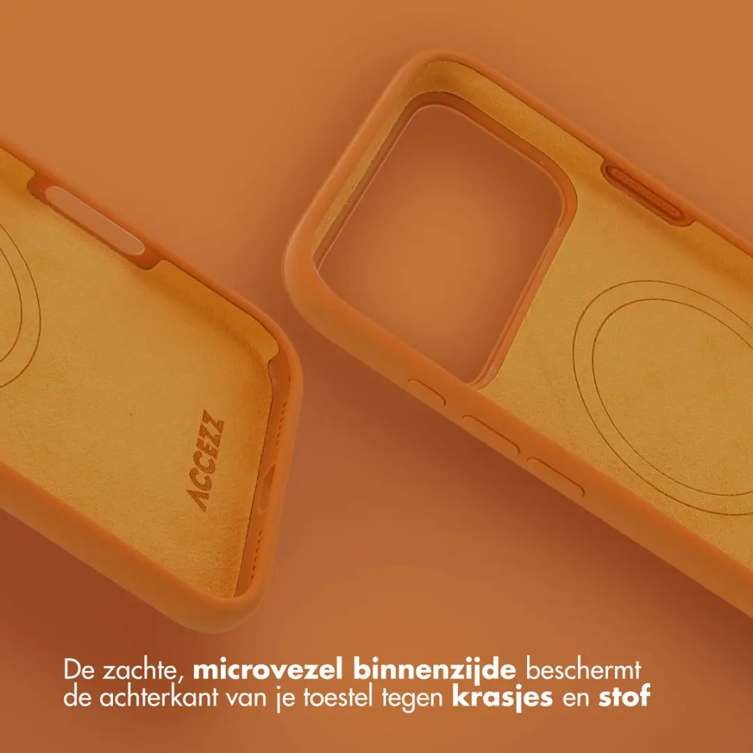 Accezz Hoesje iPhone 18/17 Pro Max - Oranje MagSafe - afbeelding 2 van 5