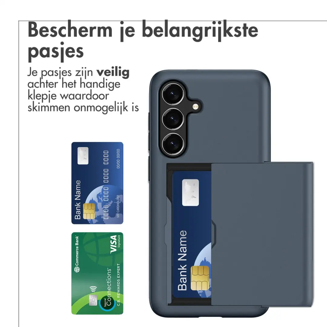 Imoshion Hoesje Samsung Galaxy S26 FE - Donkerblauw - 2 Pasjes - afbeelding 2 van 6